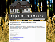 Tablet Screenshot of karlovice-ubytovani.cz